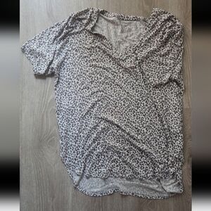American Eagle shirt leopard oversized medium